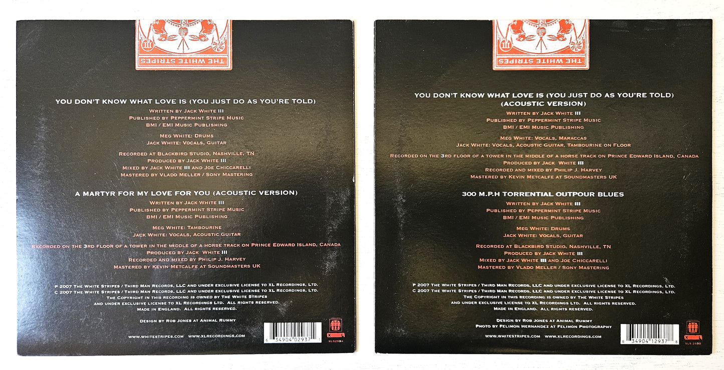 The White Stripes, You Don't Know What Love Is. Part 1 & 2 Sealed