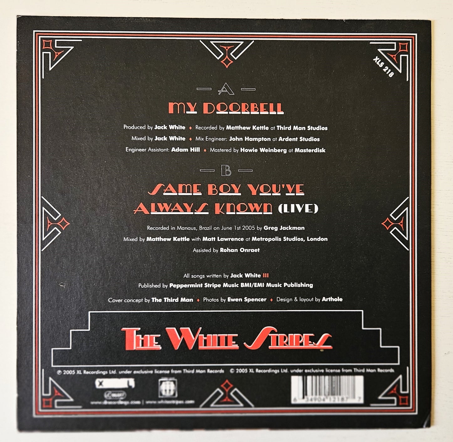 The White Stripes, My Doorbell, White vinyl