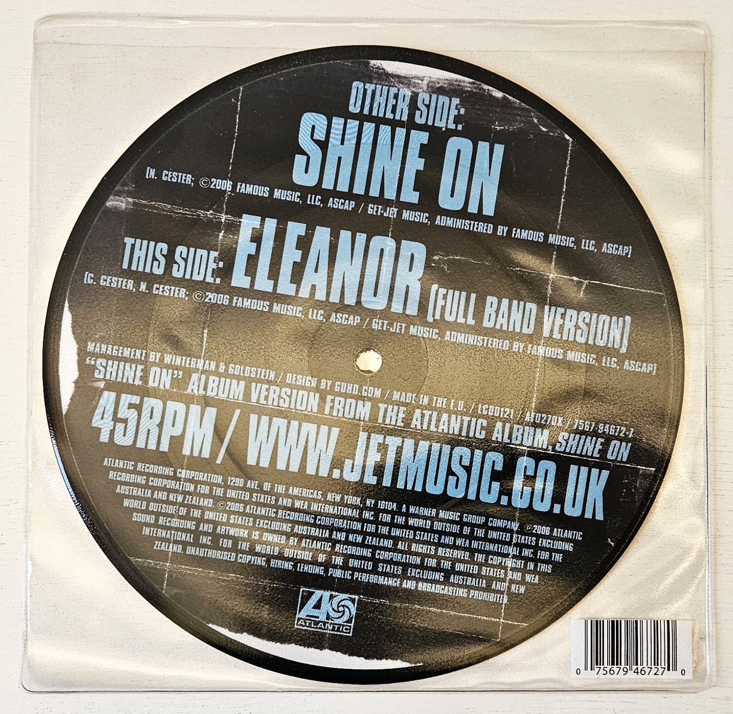 Jet, Shine On, Picture disc