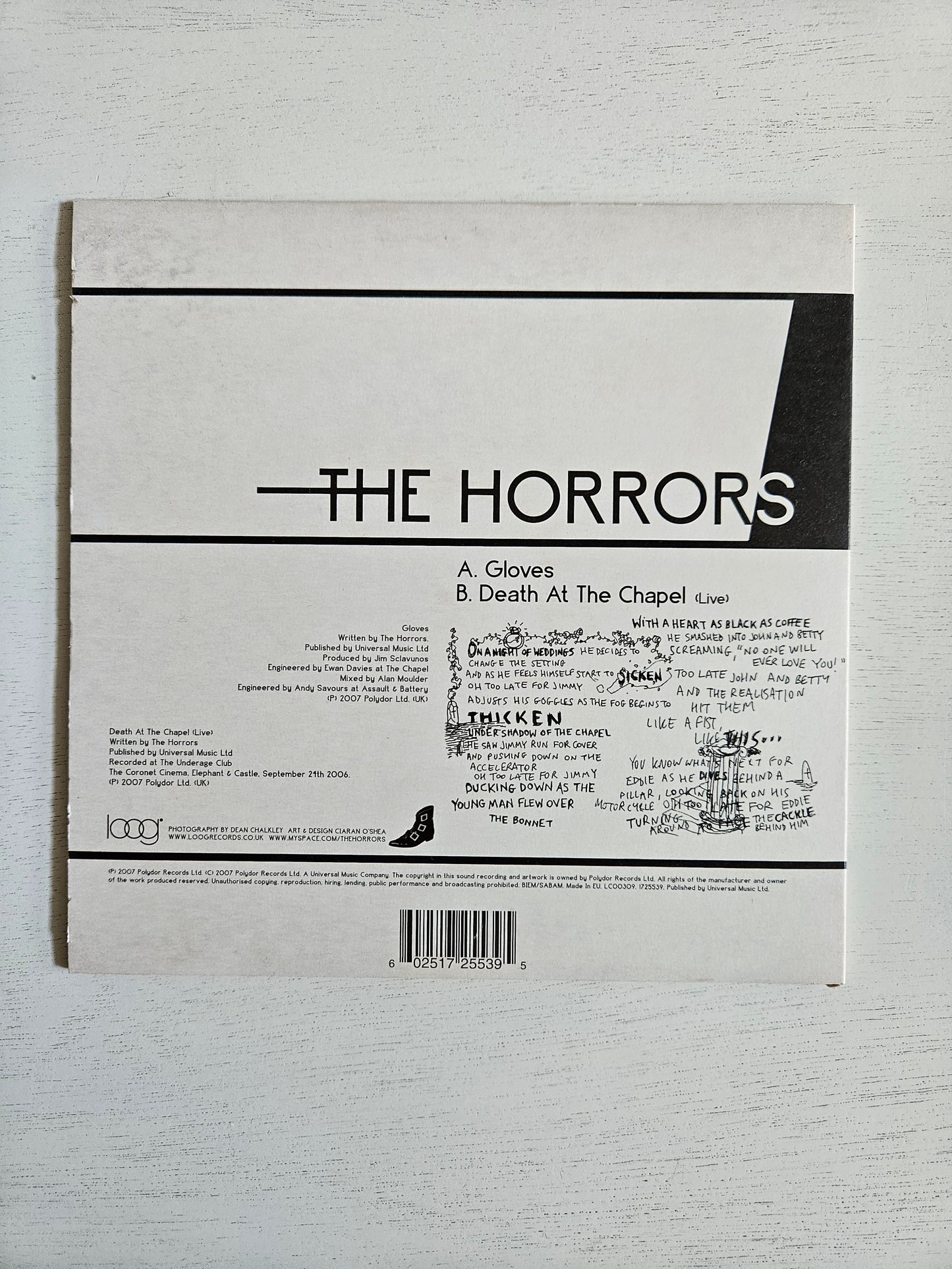 The Horrors-Gloves 7" vinyl