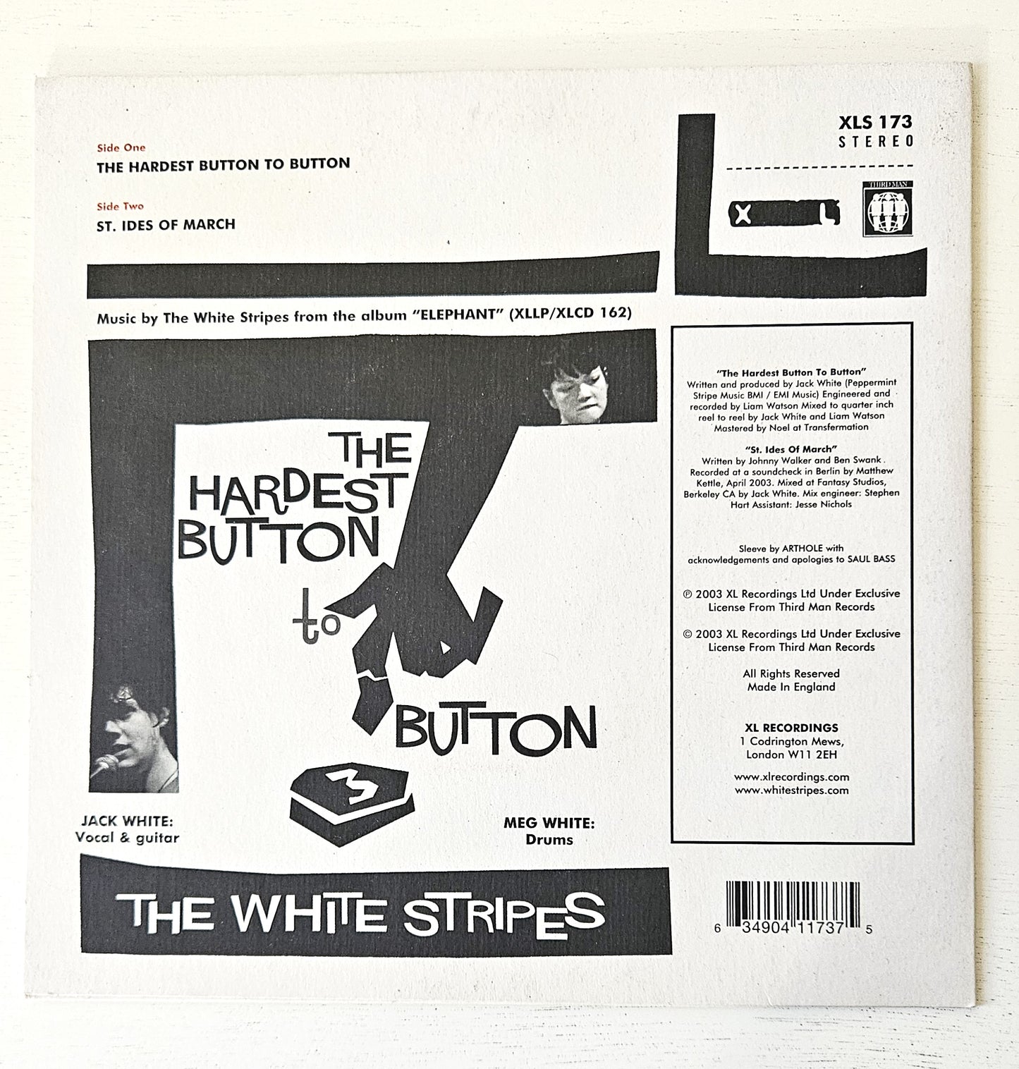 The White Stripes, The hardest button to button