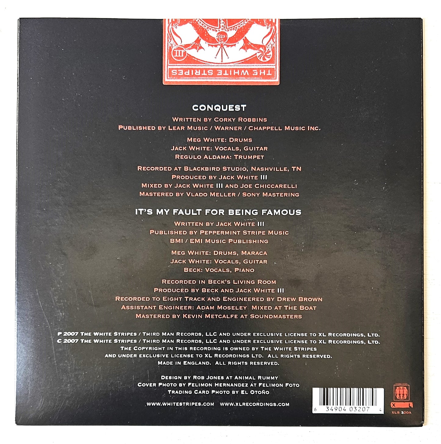 The White Stripes, Conquest Parts 1, 2 & 3 Sealed
