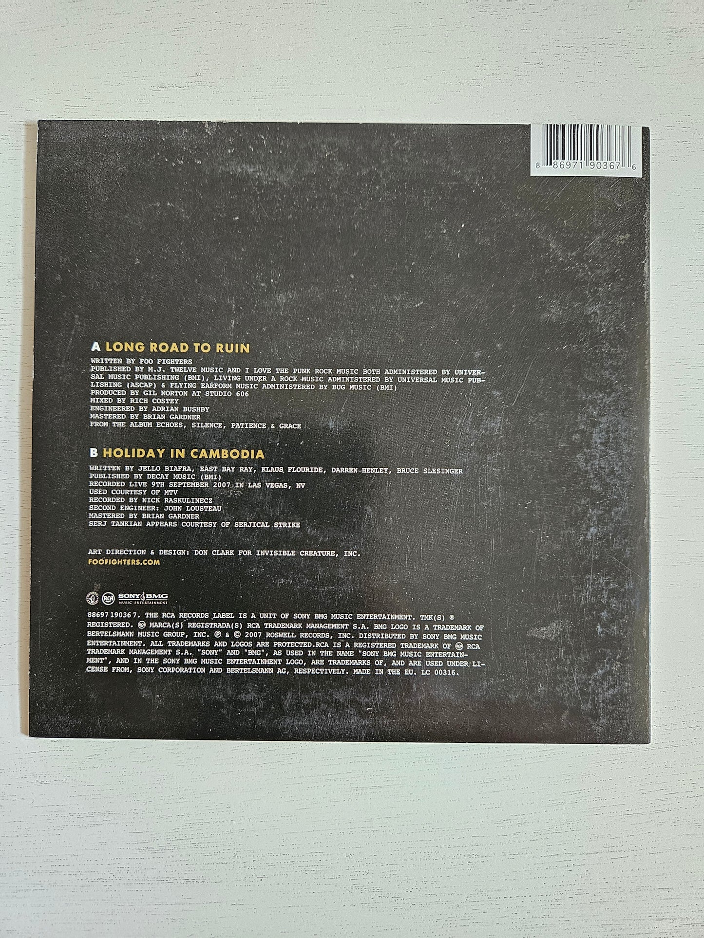Foo Fighters-Long Road to Ruin 7" vinyl