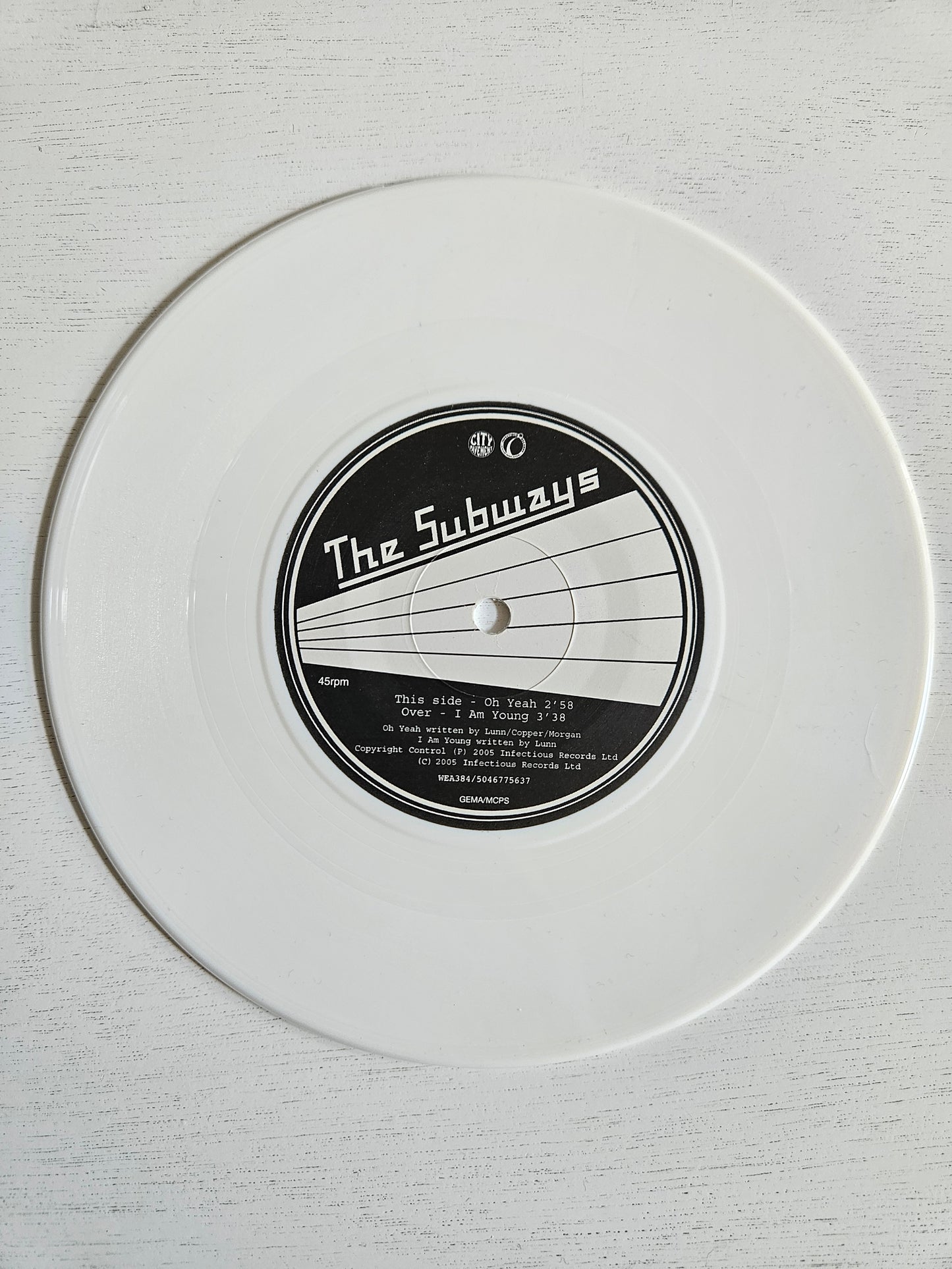 The Subways-Oh Yeah 7" vinyl