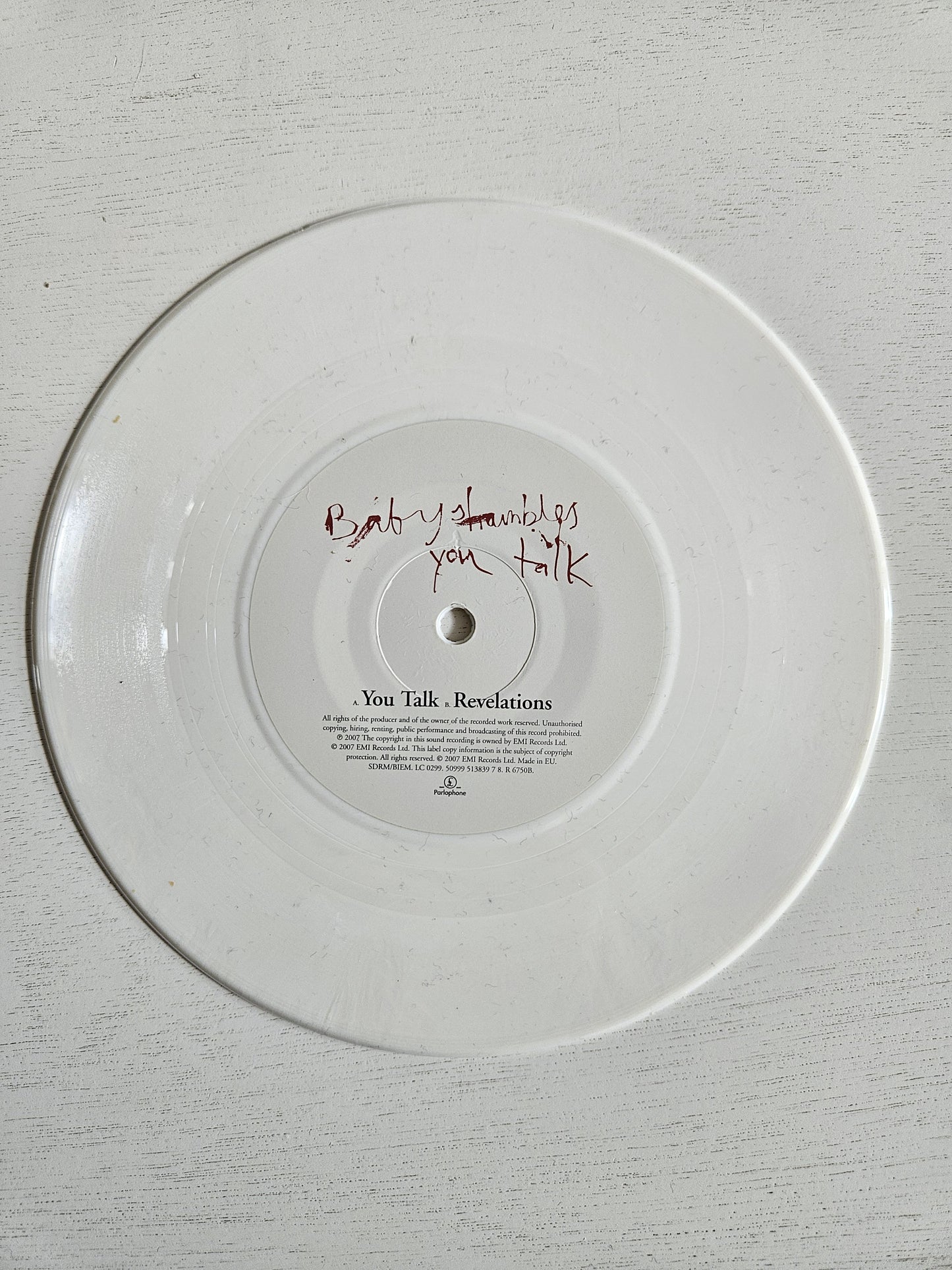 Babyshambles-You Talk 7" vinyl
