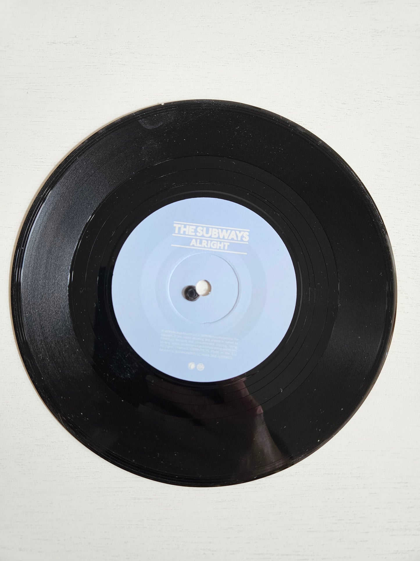 The Subways-Alright 7" vinyl