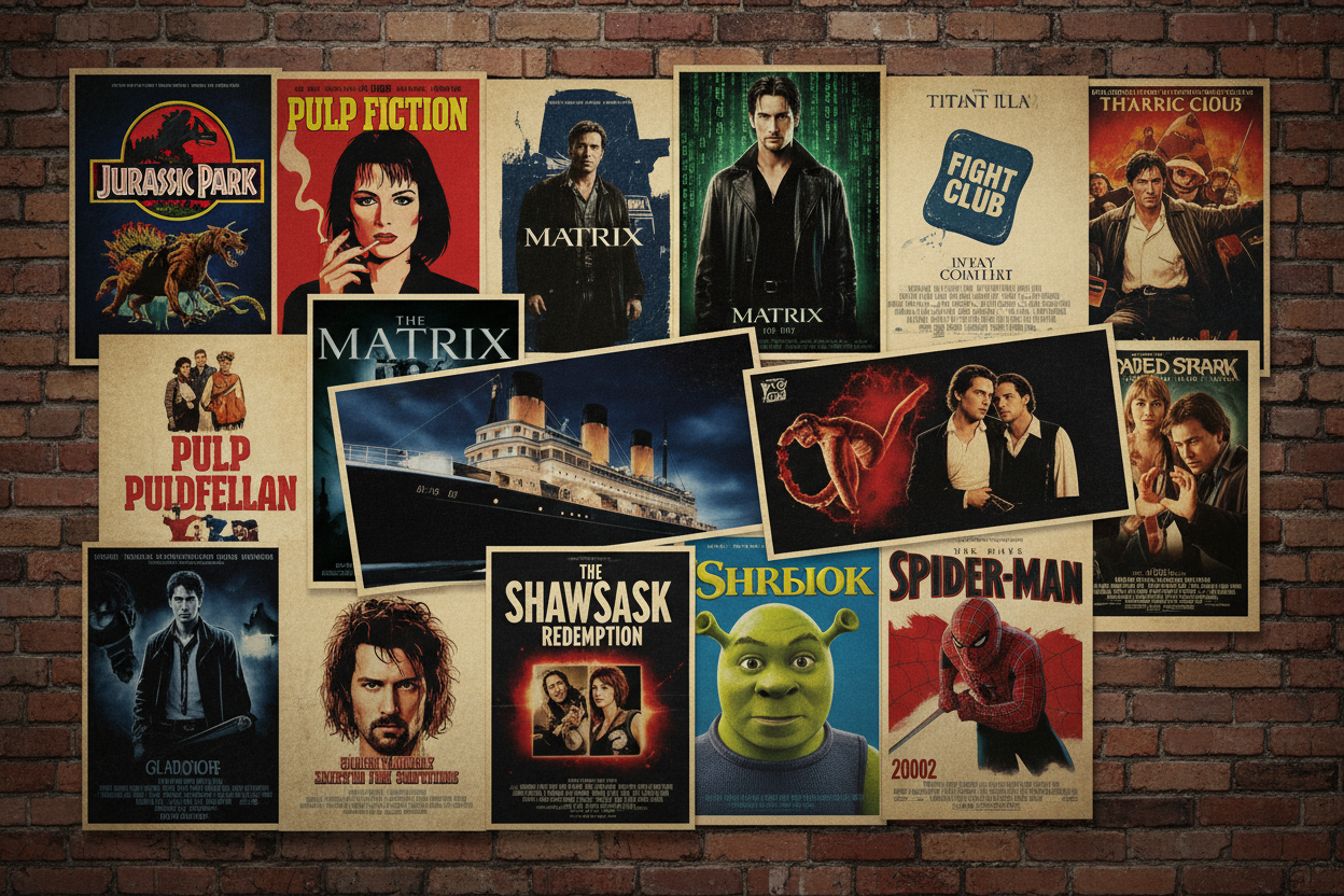 movie posters from the 1990's and 2000's